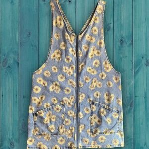 Sunflower denim romper Sz 13/14